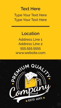 Picture of Food & Beverage Business Card Magnet 7 - Vertical