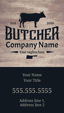 Picture of Food & Beverage Business Card Magnet 11 - Vertical