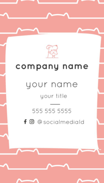 Picture of Pet Care Business Magnet 8- Vertical