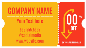 Picture of Promotional Business Card Magnet 6 - Horizontal