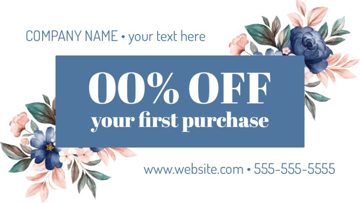 Picture of Promotional Business Card Magnet 12 - Horizontal