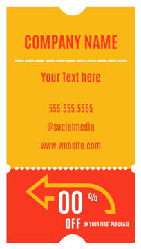 Picture of Promotional Business Card Magnet 6 - Vertical