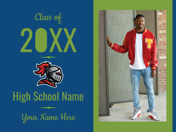 Picture of High School Green and Blue 4