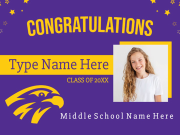 Picture of Middle School Congratulations Signs 8