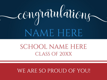 Picture of High School Congratulations Signs 2