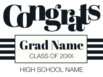 Picture of High School Congratulations Signs 5