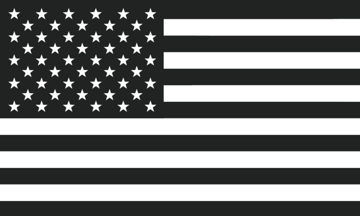 Picture of Black/White American Flag
