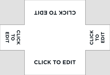 Picture of 6ft Fitted All Over Print Table Throw - 4 Sided SFS Product