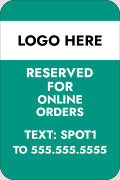 Picture of Take Out Only Parking Signs 872129052