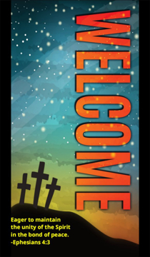 Picture of Welcome 12 - 81" x 47"