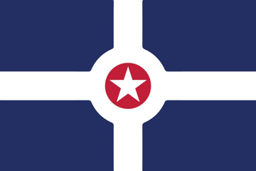 Picture of Indianapolis, IN Flag- 4x6