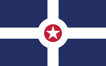 Picture of Indianapolis, IN Flag- 5x8