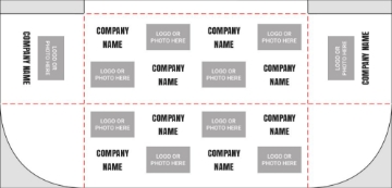 Picture of 3 Sided Table Throw 38 - 6ft