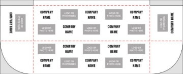 Picture of 3 Sided Table Throw 38 - 8ft