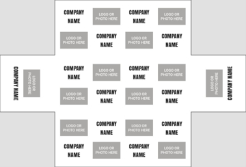 Picture of 4 Sided Fitted Table Throw 38 - 6ft