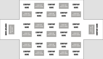 Picture of 4 Sided Fitted Table Throw 38 - 8ft