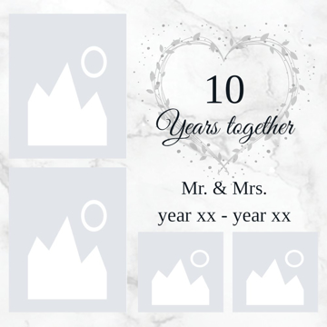 Picture of Metal Prints Anniversary 1 - 12x12