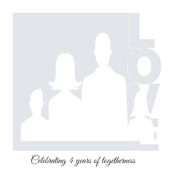 Picture of Metal Prints Anniversary 4 - 12x12