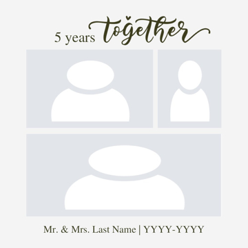 Picture of Metal Prints Anniversary 9 - 12x12