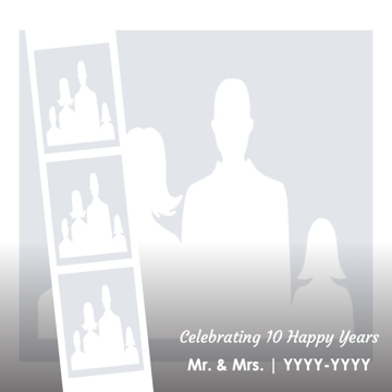 Picture of Metal Prints Anniversary 11 - 12x12