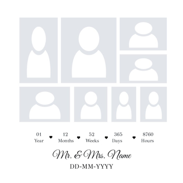 Picture of Metal Prints Anniversary 15 - 16x16