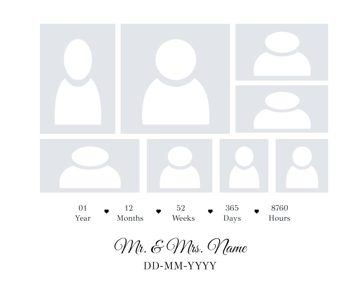 Picture of Metal Prints Anniversary 15 - 16x20