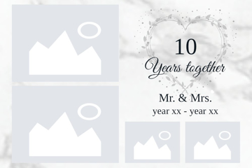 Picture of Metal Prints Anniversary 1- 24x36