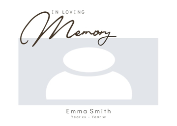 Picture of Metal Prints In Memory 3 - 5x7