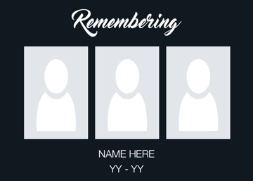 Picture of Metal Prints In Memory 9 - 5x7