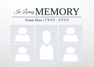 Picture of Metal Prints In Memory 12 - 5x7