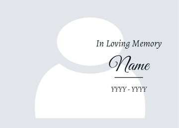 Picture of Metal Prints In Memory 16 - 5x7