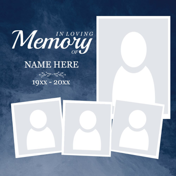 Picture of Metal Prints In Memory 6 - 8x8