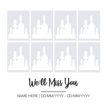 Picture of Metal Prints In Memory 7 - 8x8