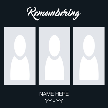 Picture of Metal Prints In Memory 9 - 8x8