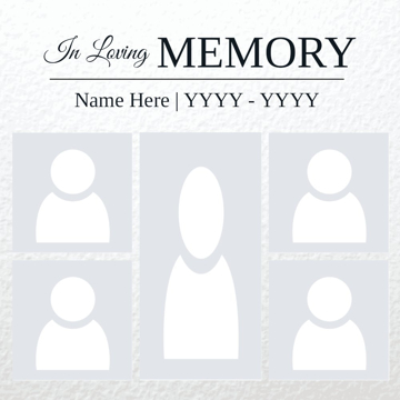 Picture of Metal Prints In Memory 12 - 8x8