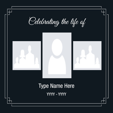 Picture of Metal Prints In Memory 15 - 8x8