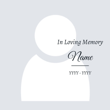 Picture of Metal Prints In Memory 16 - 8x8