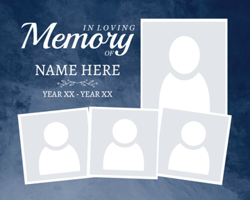 Picture of Metal Prints In Memory 6 - 8x10