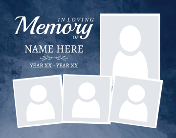 Picture of Metal Prints In Memory 6 - 11x14