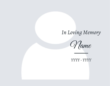 Picture of Metal Prints In Memory 16 - 11x14