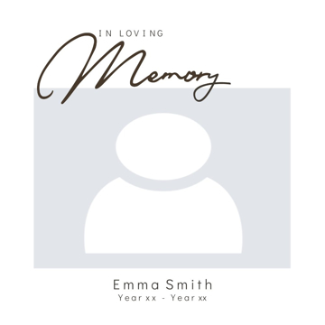 Picture of Metal Prints In Memory 3 - 12x12