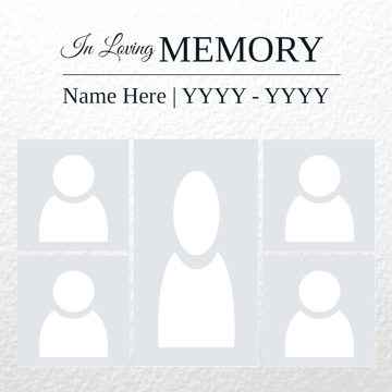 Picture of Metal Prints In Memory 12 - 12x12