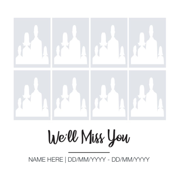 Picture of Metal Prints In Memory 7 - 16x16