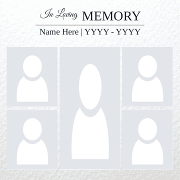 Picture of Metal Prints In Memory 12 - 16x16