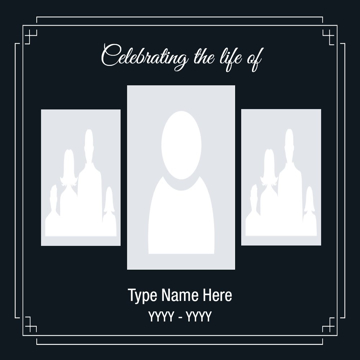 Picture of Metal Prints In Memory 15 - 16x16