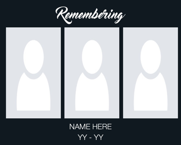 Picture of Metal Prints In Memory 9 - 16x20