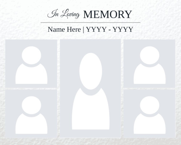 Picture of Metal Prints In Memory 12 - 16x20