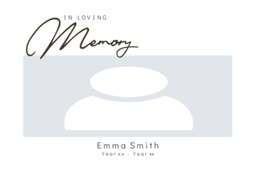 Picture of Metal Prints In Memory 3- 24x36