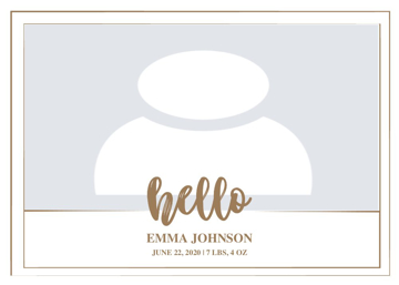 Picture of Metal Prints Baby 1 - 5x7