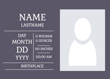 Picture of Metal Prints Baby 28 - 5x7